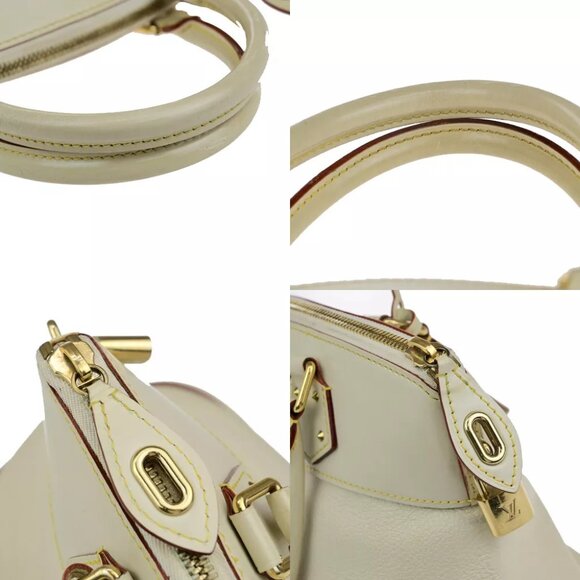 LOUIS VUITTON Suhali Lockit PM Hand Tote Bag White Gold France M91887 34SH945 - Picture 9 of 16